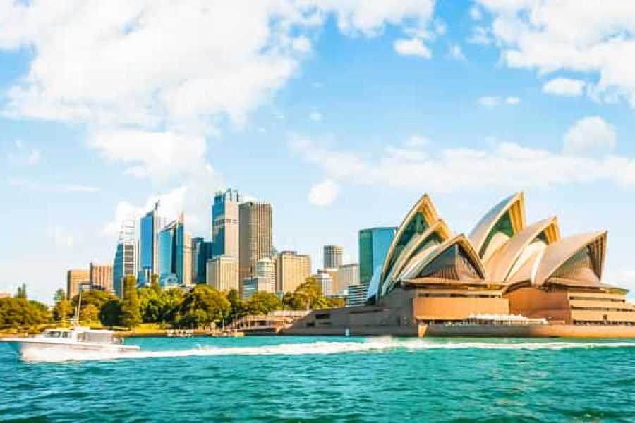 Sydney Opera House and skyline view