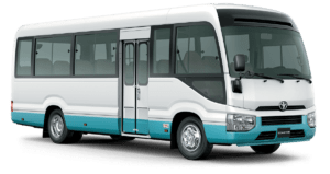 Toyota Coaster minibus rental